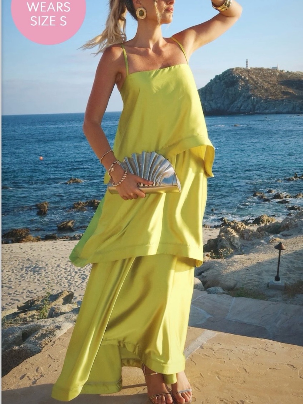 Show Me Your Mumu Ella Maxi Dress ~ Chartreuse Luxe Satin